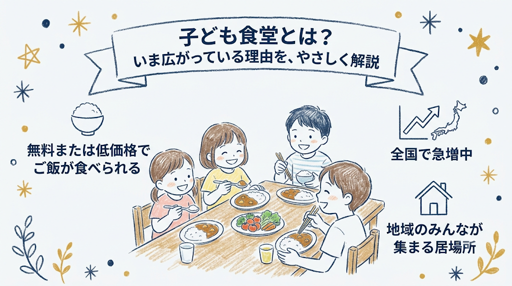 子ども食堂とは？いま広がっている理由を、やさしく解説