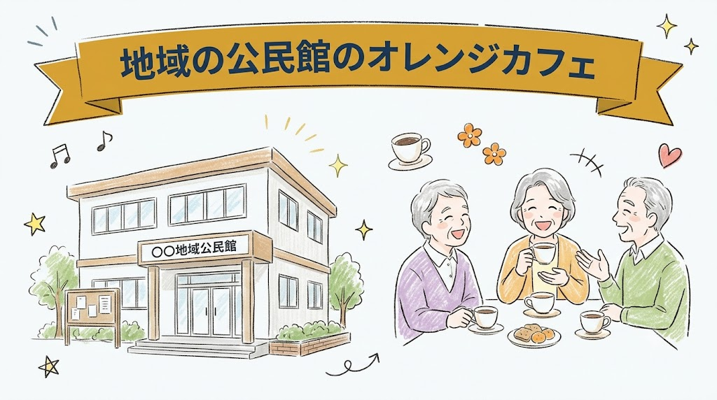 地域の公民館のオレンジカフェ